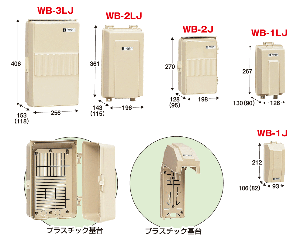 【未来工業】 タテ型ウォルボックス 仮設用モデル ベージュ