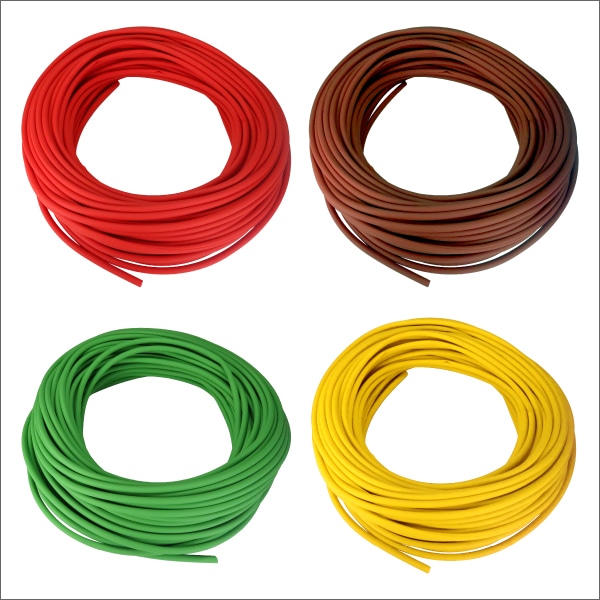 電線保護カバー 4mm　黄色　50m巻