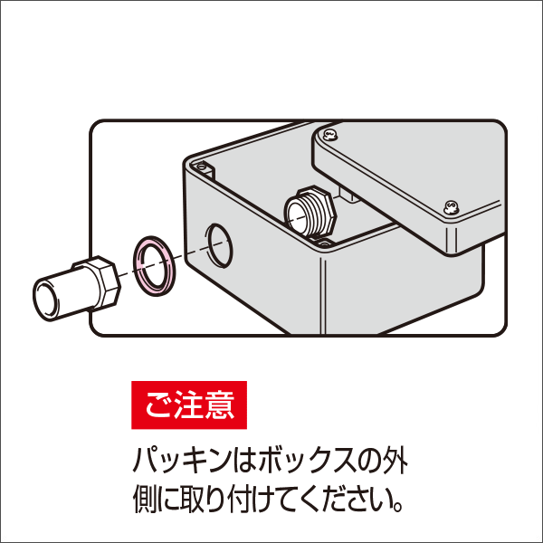 【未来工業】防水パッキン（2号コネクタ用）適合：10S・14S・16S K-16SP