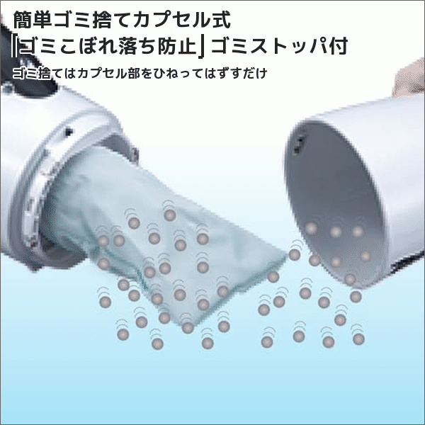 【マキタ】充電式クリーナ カプセル式 トリガスイッチ（18V バッテリー・充電器付） 白  CL180FDRFW