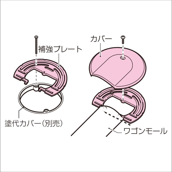 【未来工業】フロアープレート（OP4型）ベージュ OPF-4J