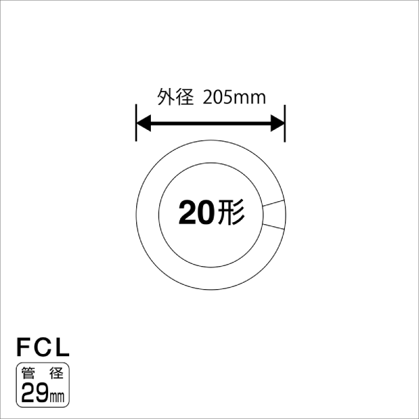 【HotaluX】ライフルックHGX 環形スタータ形 3波長形昼光色 色温度6,700K（20形） FCL20EX-D/18-X