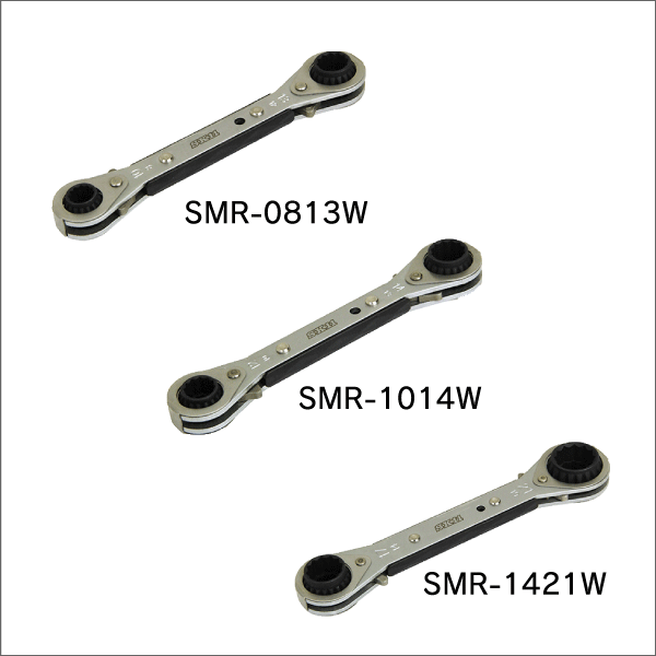 【SK11】4サイズウォーブルラチェット（8×10×12×13mm） SMR-0813W