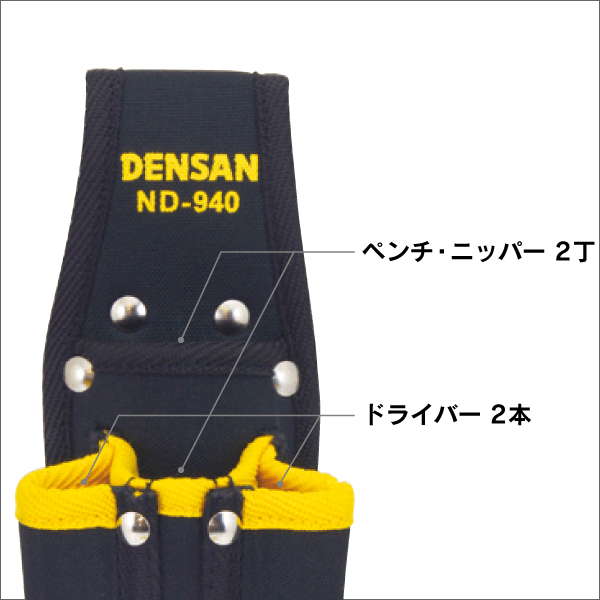 【ジェフコム DENSAN】キャンバスホルダー ペンチ・ドライバー親子吊 ND-940