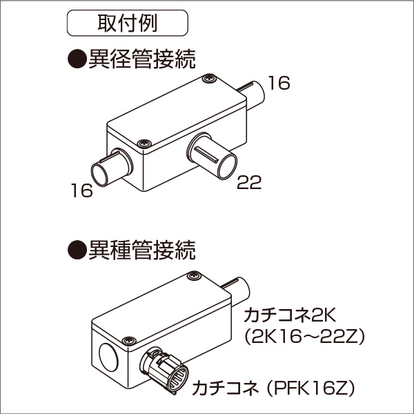 【日動電工】カチコネユニバーサル 無方出（アイボリー） RMZJHW