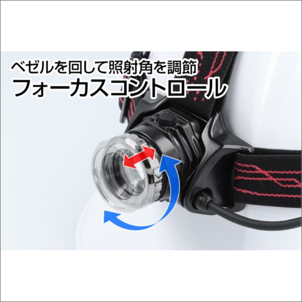 【GENTOS】Gシリーズ ヘッドライト（USB Type-C充電式）明るさ110～700ルーメン GH-203RG