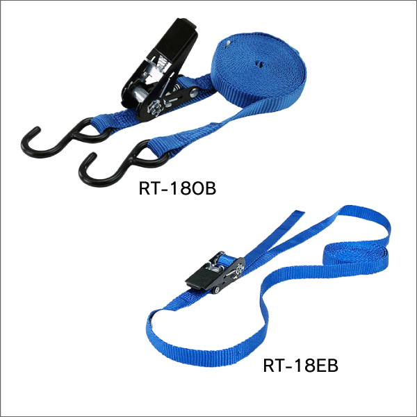 【SK11】ミニラチェット式ベルト荷締機（最大使用力0.5kN） RT-18OB