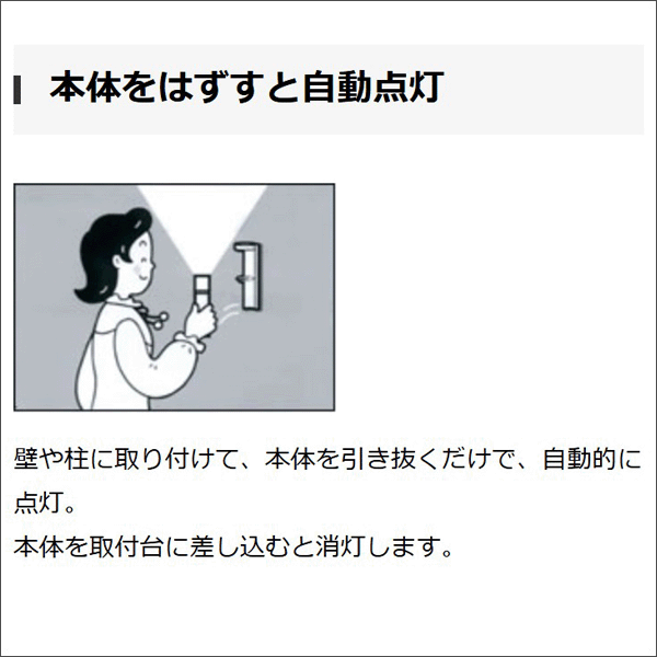 【東芝ライフスタイル】LED常備灯 KFL-124(W)