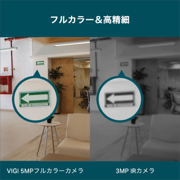 【TP-LINK】VIGI 5MPタレット型フルカラーネットワークカメラ（2.8mm） VIGI C450(2.8mm)