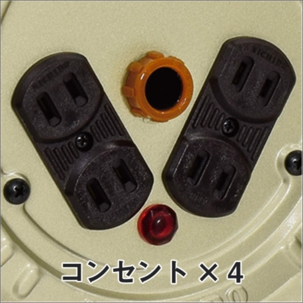 【日動工業】電工ドラム 100V 屋内型 H-NNP-304D