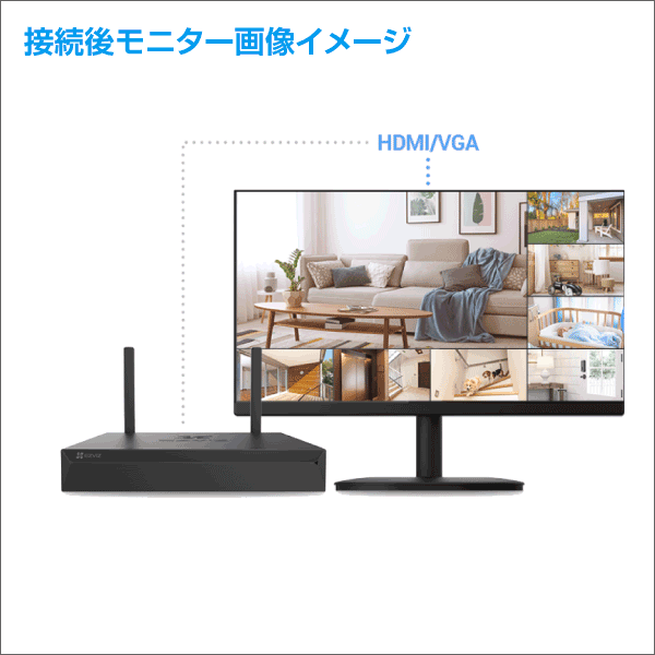 【EZVIZ】CS-X5S 5MP 4入力　ONVIF対応　Wi-Fiレコーダー