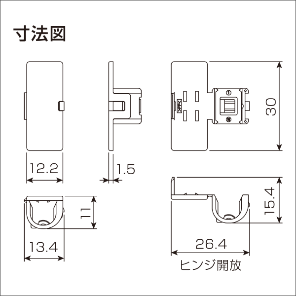 【渡辺製作所】TVタグ（100個入／袋） M-30(TV)