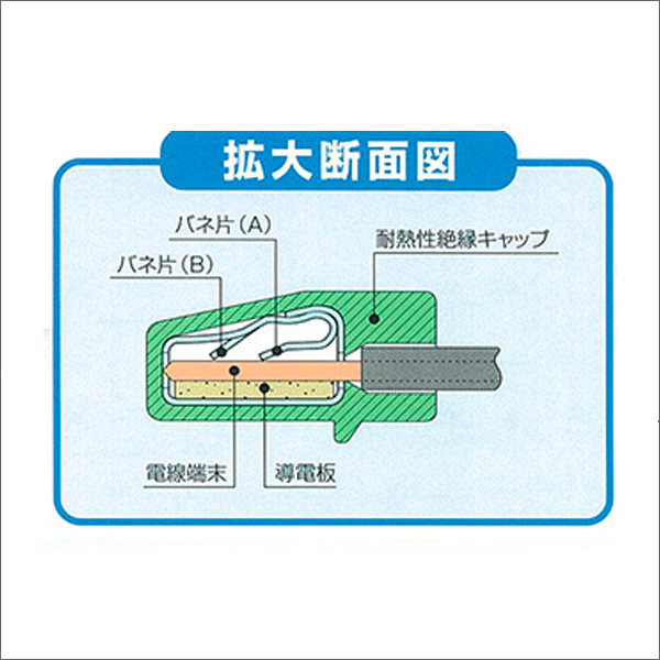 【カワグチ】トーメーコネクタ 2端子（イエロー）50個入／箱 P-2