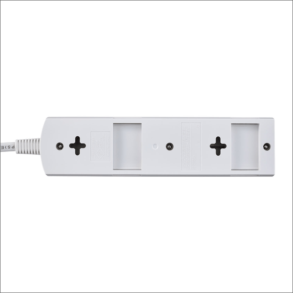 【ELPA（朝日電器）】LEDスイッチ付タップ 4個口（1m） WLK-41(W)