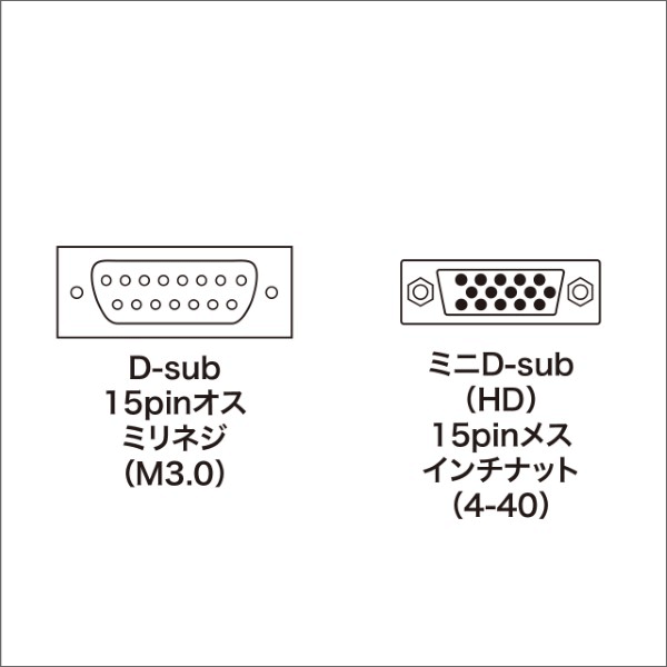 【サンワサプライ】モニタ変換アダプタ（VGA） AD-D15NEK