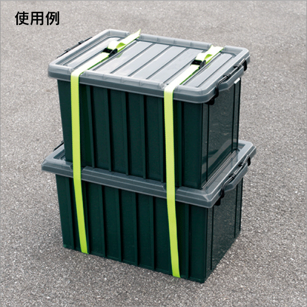 【E-Value】カムバックル式荷締ベルト（全長2m）（2本組） BT-252(LG)2pcs