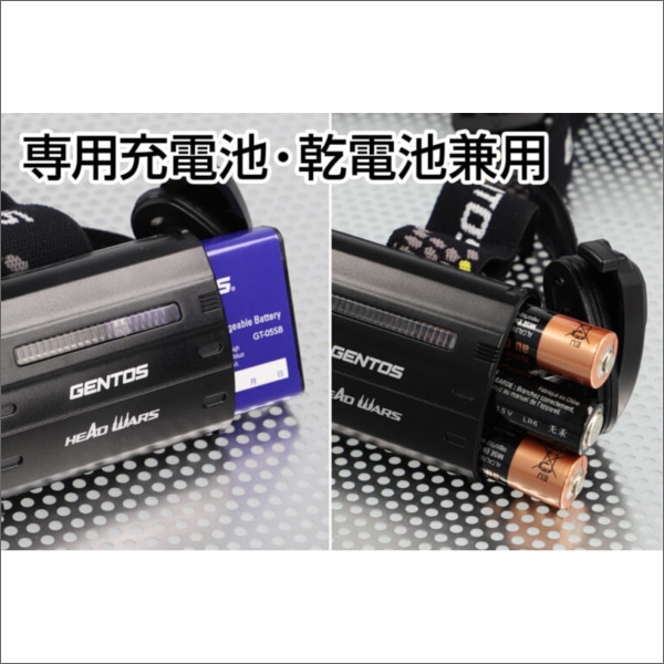 【GENTOS】HEAD WARS LEDヘッドライト（USB Type-C充電式）明るさ50～630ルーメン（ボックスパッケージタイプ） HLP-2503