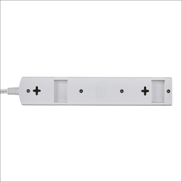 【ELPA（朝日電器）】LEDスイッチ付タップ 4個口（1m） WLK-41(W)
