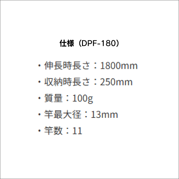 【ジェフコム DENSAN】ポケットフィッシャー（1.8m） DPF-180