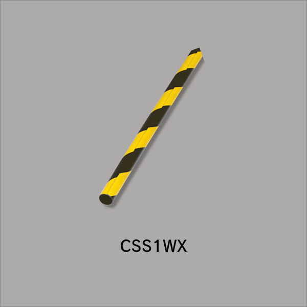 【マサル工業】ケーブル標識・防護カバー オーバーラップタイプ（トラ）SSケーブル用（高さ38mm） CSS1WX