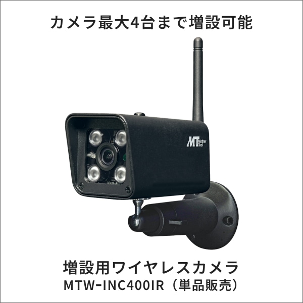 【マザーツール】ワイヤレスカメラモニターセット MT-WCM400