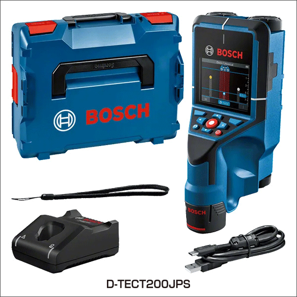【BOSCH】コンクリート探知機（単3アルカリ乾電池、アダプター、化粧箱付） D-TECT200JP