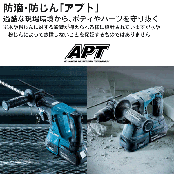 【マキタ】充電式ハンマドリル（24mm）集じんシステムDX01付（18V バッテリー、充電器付）青 HR244DRGXV