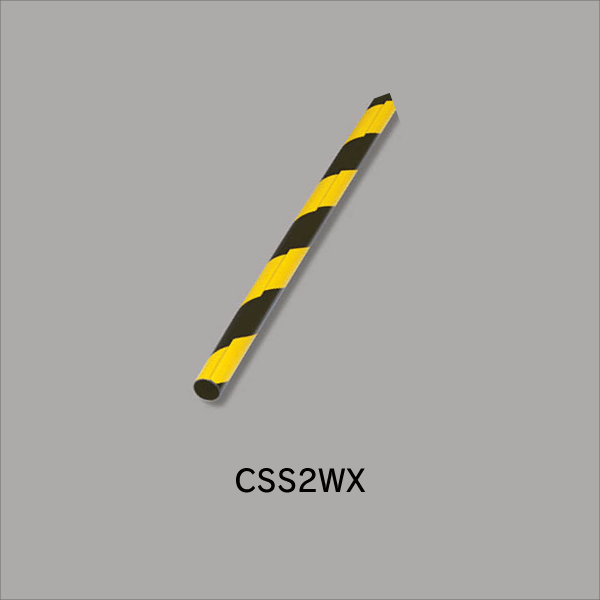 【マサル工業】ケーブル標識・防護カバー オーバーラップタイプ（トラ）SSケーブル用（高さ38mm） CSS1WX