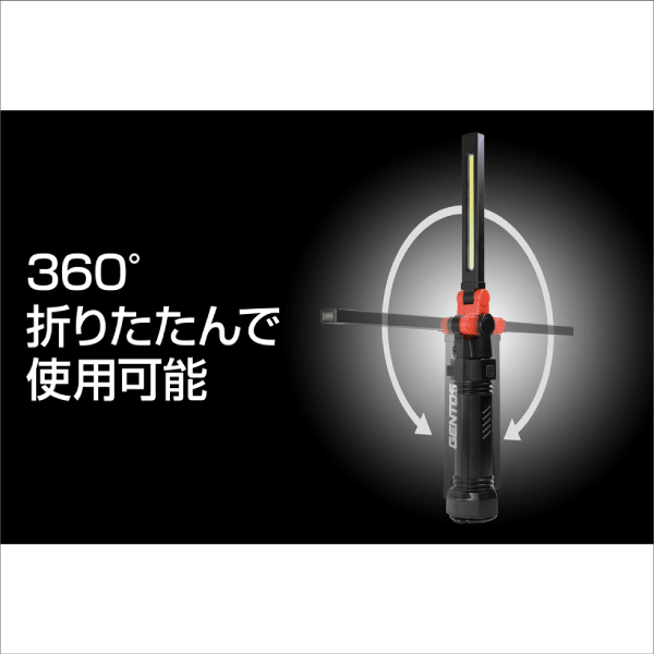 ※販売終了予定品※【GENTOS】Ganz薄型ヘッド作業灯シリーズ Type-C充電式ワークライト GZ-X233