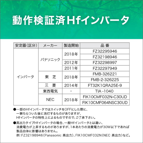 【エコリカ】工事不要エコリカ直管形LEDランプインバーター専用／40形 ECL-LI4EHFN