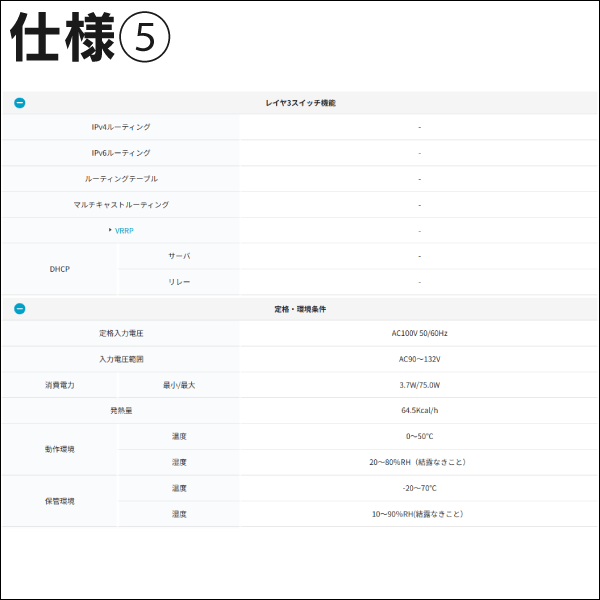 【Panasonic】PoE給電スイッチングハブ（GA-AS4TPoE+） PN25048