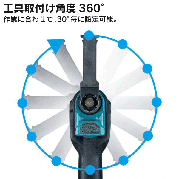 【マキタ】充電式マルチツール（18V バッテリー・充電器付） TM52DRG