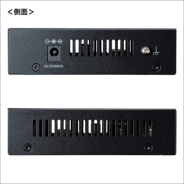 【サンワサプライ】PoEインジェクター（電源内蔵、IEEE802.3at（30W）、4ポート対応） LAN-GIHINJ3