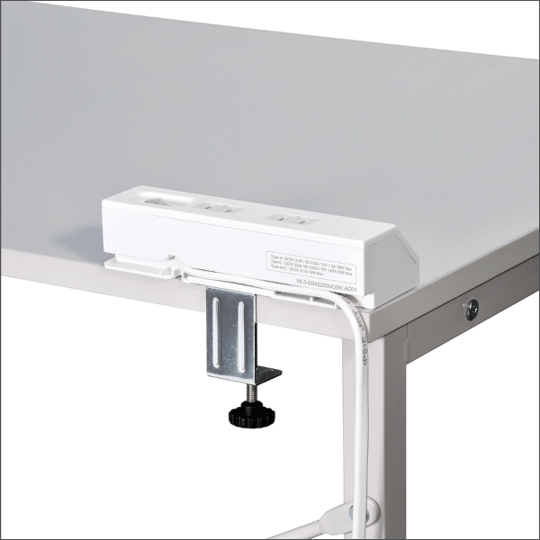【ELPA（朝日電器）】PD対応 USB 集中スイッチ付デスクタップ（ホワイト） WLS-DS4222SUC(W)
