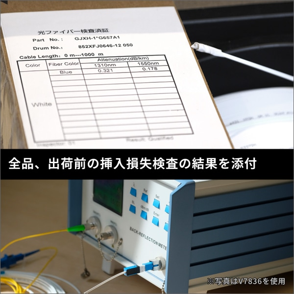 OM2 50/125μm 2心マルチモード 光ファイバインドアケーブル　500mドラム巻