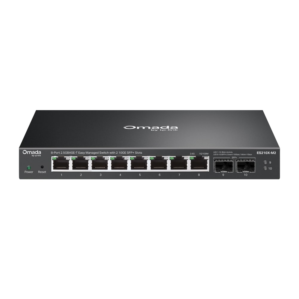 【TP-Link】Omada 2.5Gポート×8＆10G SFP+スロット×2イージーマネージスイッチ ES210X-M2