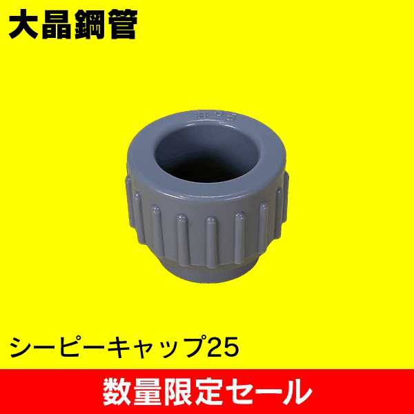 【在庫限り!アウトレット品セール】【大晶鋼管】シーピーキャップ25 CPCAP25