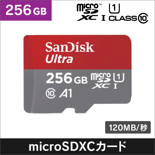 【SanDisk】microSDカード 256GB