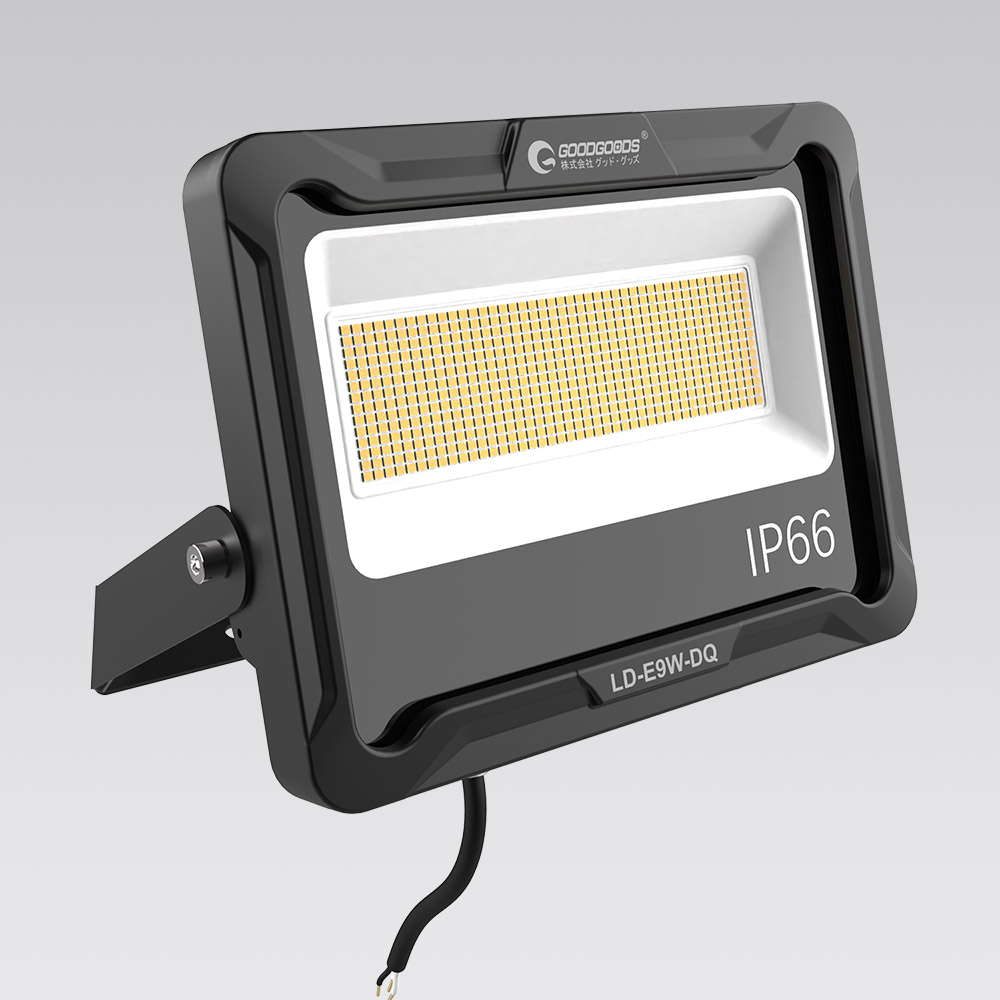 【グッド・グッズ】LED投光器 100W 17000lm 耐熱 耐震 耐風 通気弁付き（電球色） LD-E9W-DQ