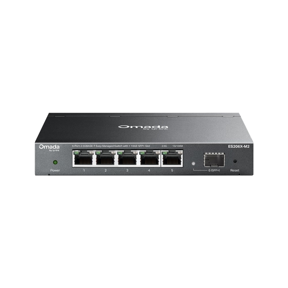 【TP-Link】Omada 2.5Gポート×5＆10G SFP+スロット×1イージーマネージスイッチ ES206X-M2
