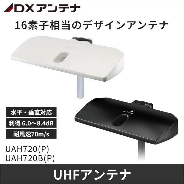 【DXアンテナ】UHFアンテナ16素子相当 ホワイト色 UAH720(P)