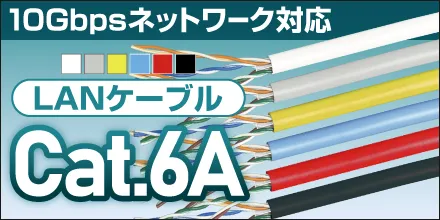 Cat.6Aケーブルはe431で