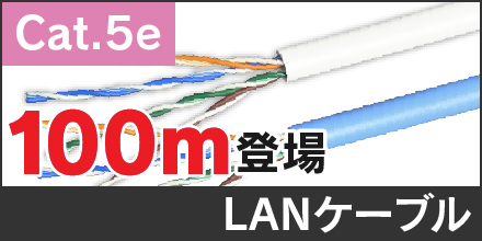 LANケーブル 100m巻