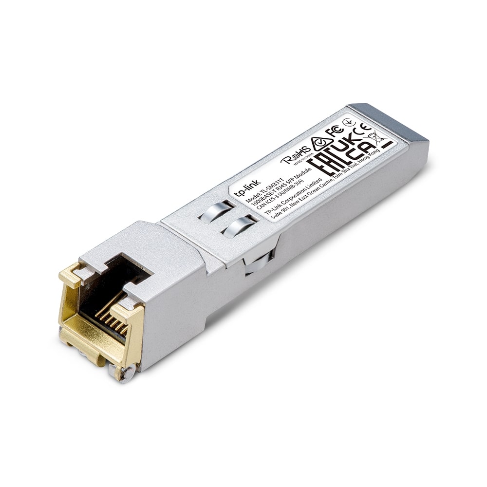 【TP-Link】1000BASE-T RJ45 SFPモジュール TL-SM331T