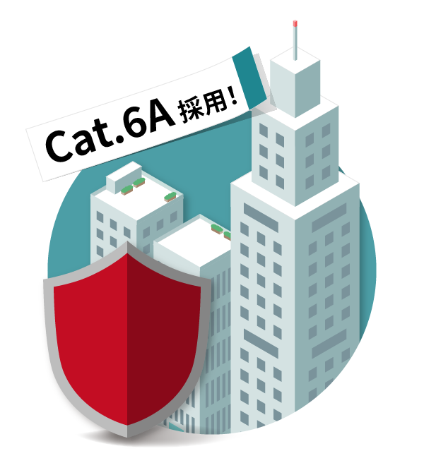 Cat.6A 採用！